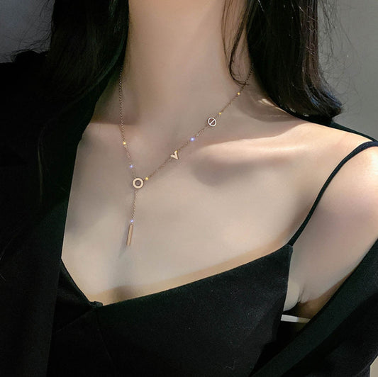 Ladies LOVE clavicle chain 1269105234672