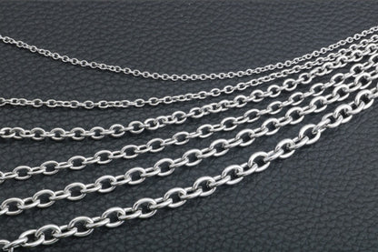 Men Stainless Steel Rope Snake Box Cuban Link Chain 1269189187625