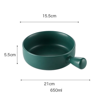 Special ceramic plate for oven with handle 127080582680
