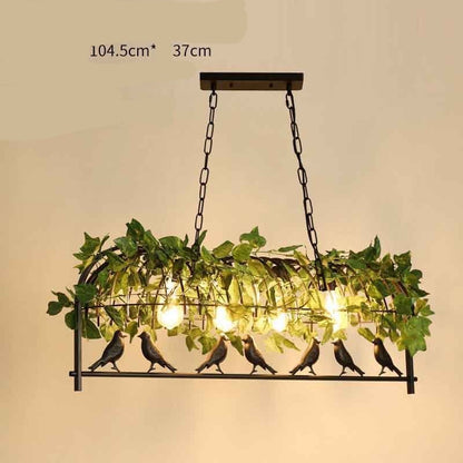 Walnut Chandelier Iron Bar Plant Bird Restaurant 12711c8e 89af 4b2f ba91 fdf27ab9d694