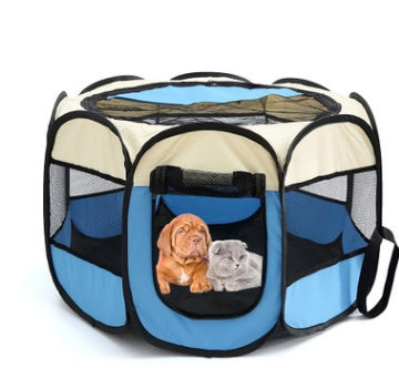 Fast folding octagonal pet fence, 600D Oxford cloth, waterproof and catching cat, dog cage, pet cage 12724316908200