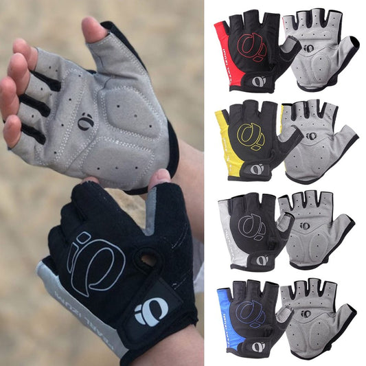 Bicycle Half Finger  Microfiber Breathable Shock Absorbing Short Finger Gloves 1274866790770