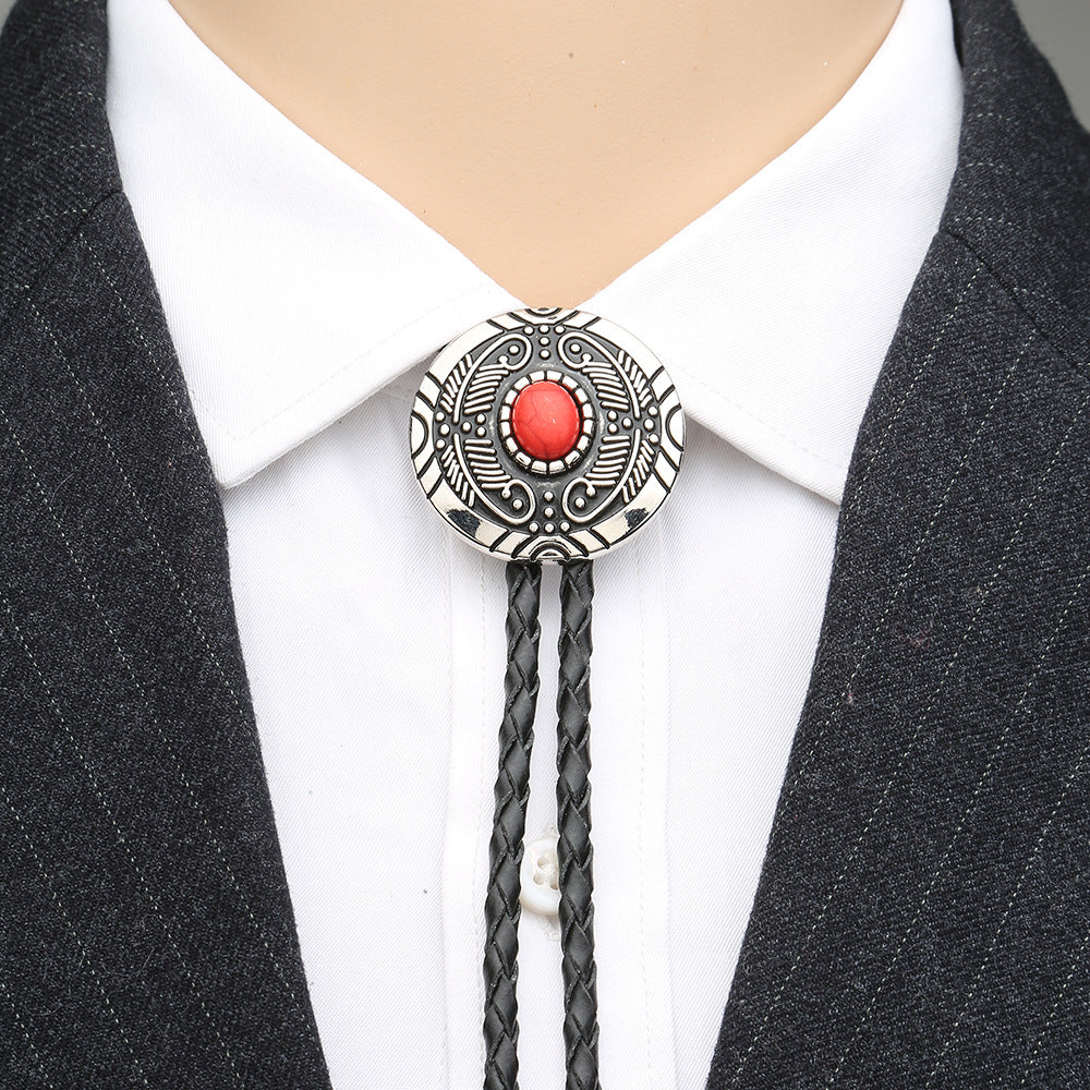 Handmade Turquoise Zinc Alloy Tie Bow Tie Sweater Chain 12762284067 755417740