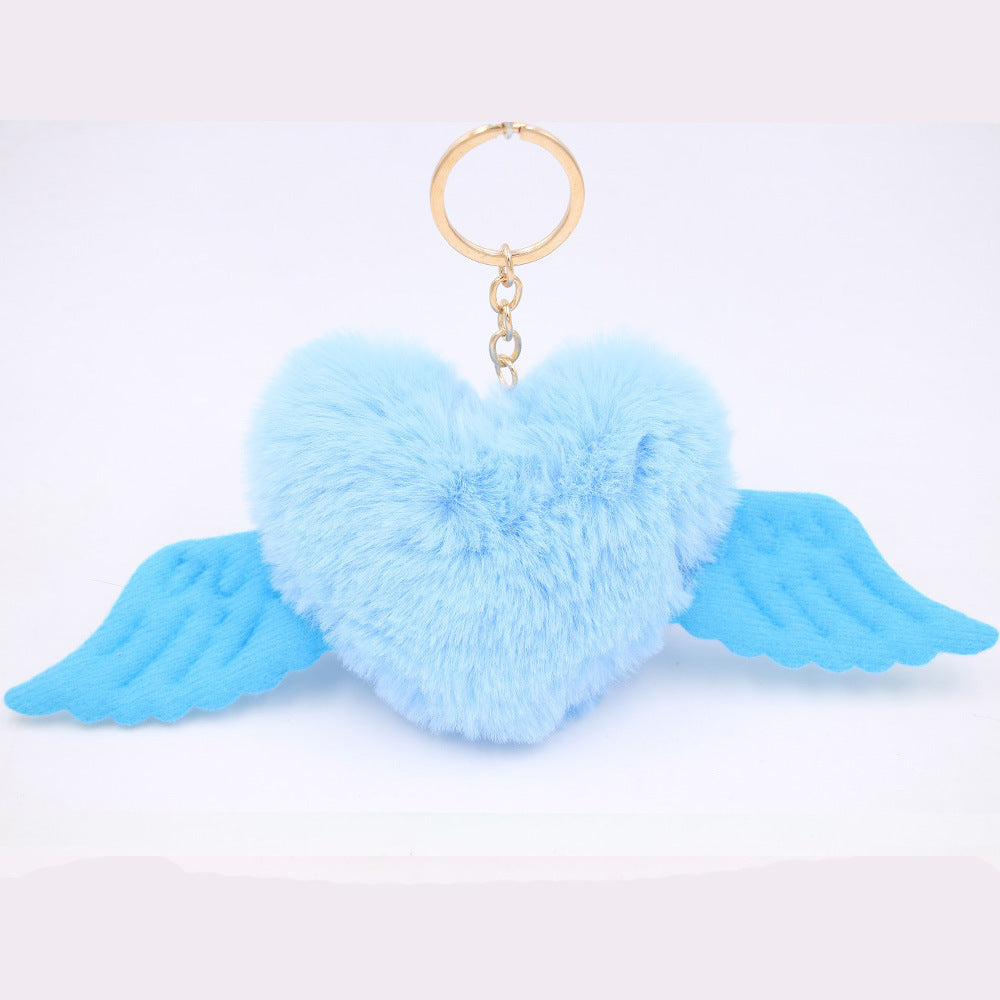 Heart Wool Ball Keychain Pendant 127e4aa7 7be8 4c80 b389 8f39c874bc8e