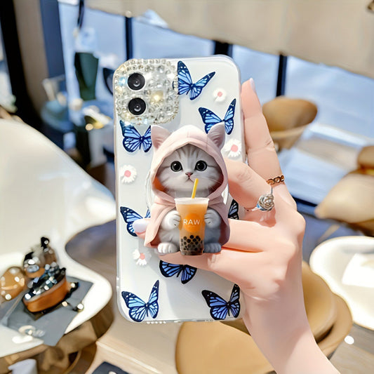 Creative Cartoon Acrylic Flat Cartoon Phone Holder - 图片 1
