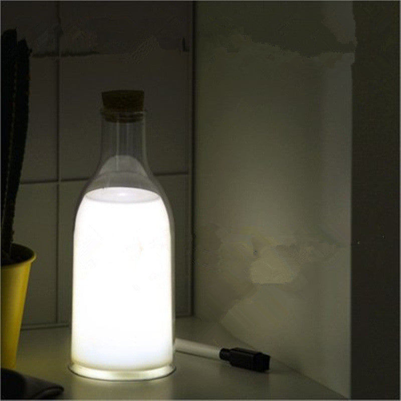 Milk Bottle USB Charing LED Nightlight Lamp Baby Gift 1280373212865