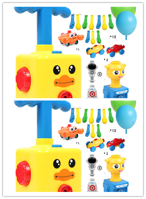 Power Balloon Launch Tower Toy Puzzle  Education Inertia Air Power Balloon Car Science Experimen Toy For Children Gift 128115