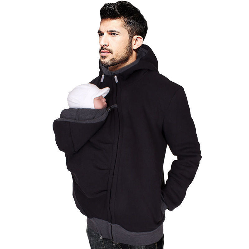 Two in one multifunctional kangaroo dad sweater 1282136842196