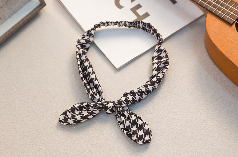 Big bow tie bunny ears headband 1282798861481