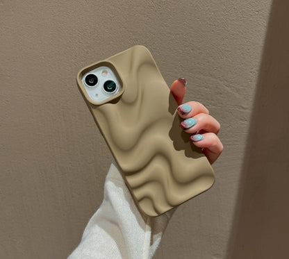 Pleated Water Ripple Solid Color Electroplated Drop-resistant Soft Shell - 图片 8