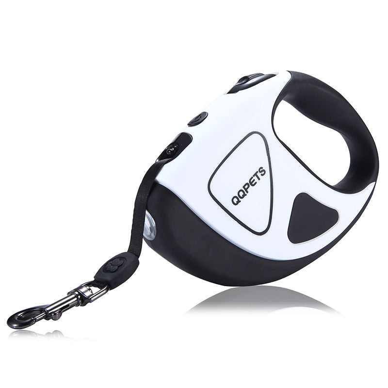 Pet Dog Automatic Retractable Fiber Leash Night Safety LED Shining Automatic Stretching Dog Hand Holding Rope Pet Supplies 12
