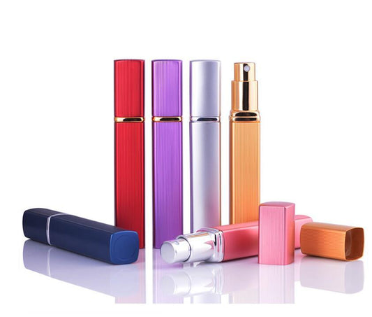 12ML Aluminum Perfume Tube Aluminum Tube Perfume Bottle Glass Bottle Empty Bottle Lipstick Type Perfume Bottled Square - HD Wireless Product #1