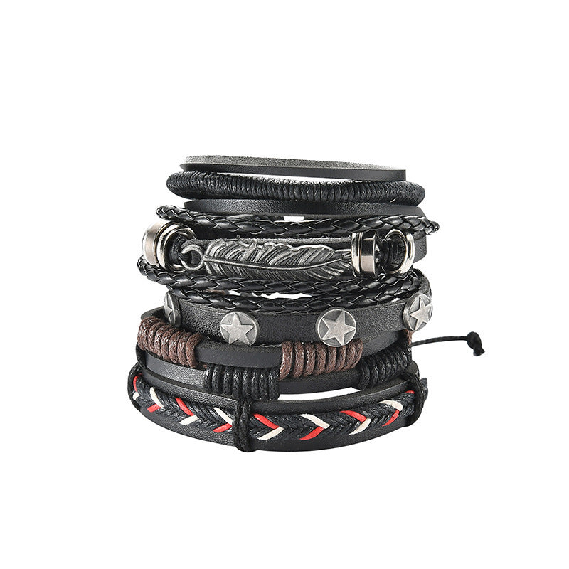 Multilayer Leather Bracelet  For Men 1292436168822