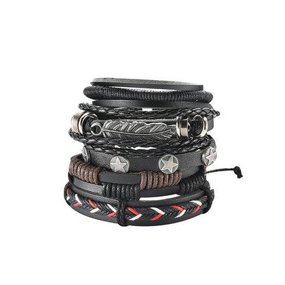 Multilayer Leather Bracelet  For Men 1292436168822