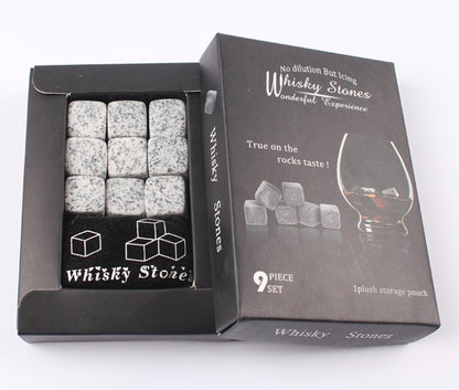Whiskey ice wine stone gray marble icy stone 1293387455014