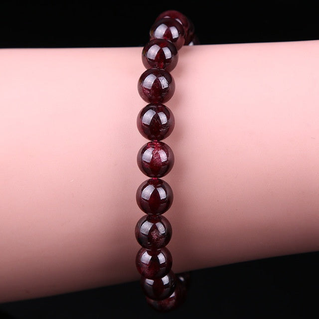 Wine Red Bead Bracelet 1294186675757