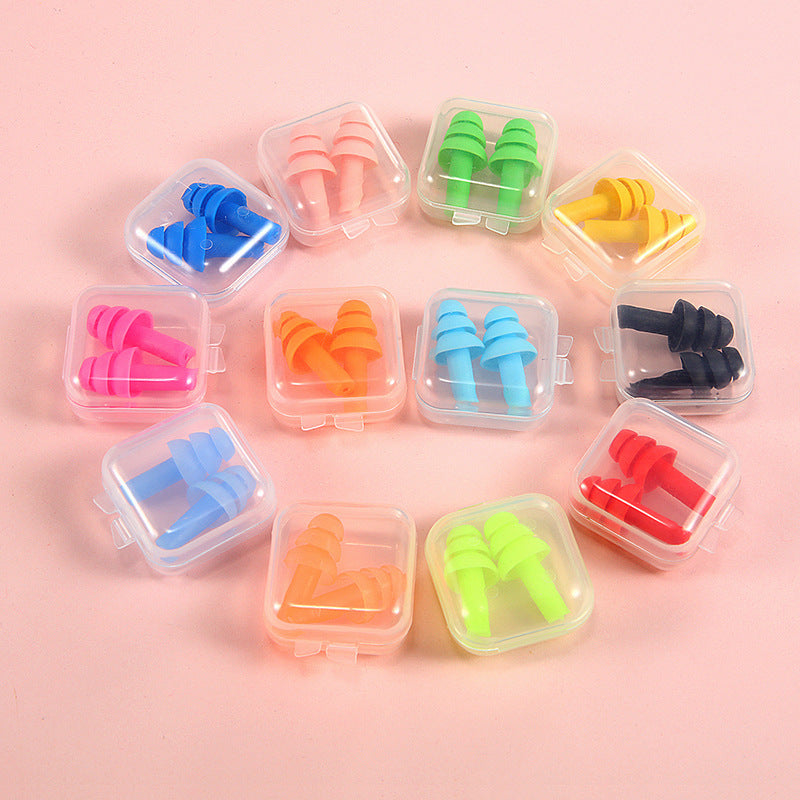 Silicone noise reduction waterproof earplugs 1298605052912