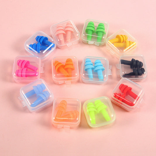 Silicone noise reduction waterproof earplugs 1298605052912