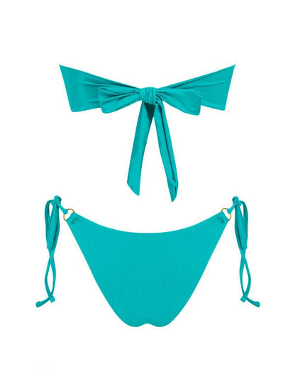 Split Swimsuit Bikini Suit Sunshine Bath Beach Tube Top Women