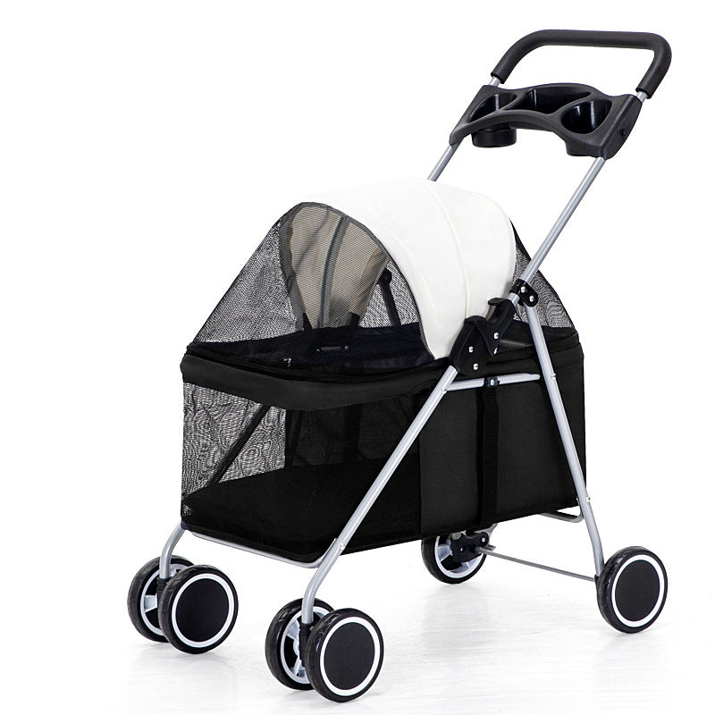 Pet Stroller Lightweight Folding Pet Cat Dog Rabbit Easy Installation Trolley 12c6d34d ecb0 49f1 baf8 993c3d7bbb26