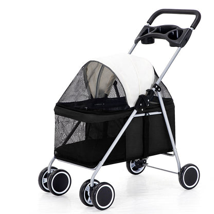 Pet Stroller Lightweight Folding Pet Cat Dog Rabbit Easy Installation Trolley 12c6d34d ecb0 49f1 baf8 993c3d7bbb26