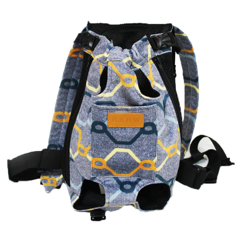 Portable Breathable Comfortable Pet Four-leg Canvas Backpack 12d66322 93eb 432d a2a7 59f39cae1c88