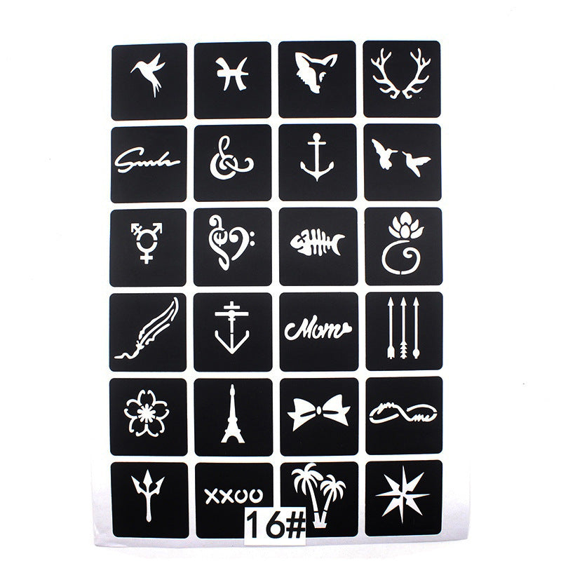 Hollow Tattoo Mold Women's Spray Paint 12d73a4c a27e 4562 a4f0 fcee0e283c86