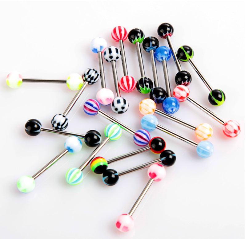 Acrylic tongue nail stainless steel tongue nail 1304990642923