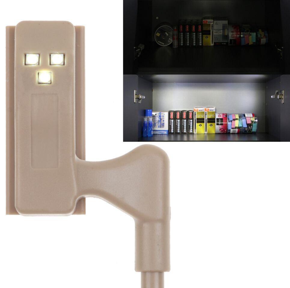 New Hot 10Pcs Unit Cabinet Cupboard Closet Hinge LED Light Lamp Emergency Helpful LED Sensor Light 1309483704300