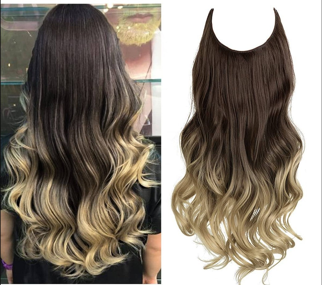 Wig Female Extension Chemical Fiber Long Curly Hair Matte High-temperature Fiber Fishing Thread Wig Set 1309cd7c dde9 488c a7