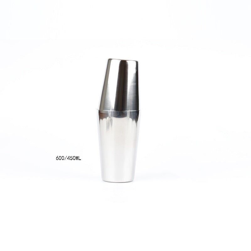 Stainless Steel Cocktail Shaker  with Wooden Stand for Home Bar Party 1312438980147
