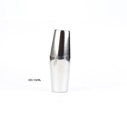 Stainless Steel Cocktail Shaker  with Wooden Stand for Home Bar Party 1312438980147
