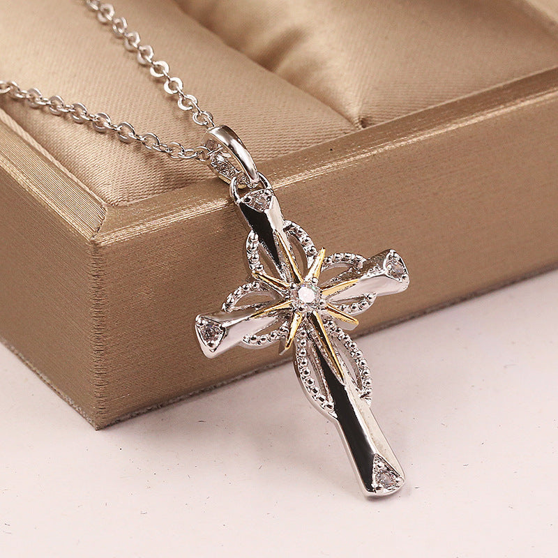 Octagonal star cross pendant 1315504411540