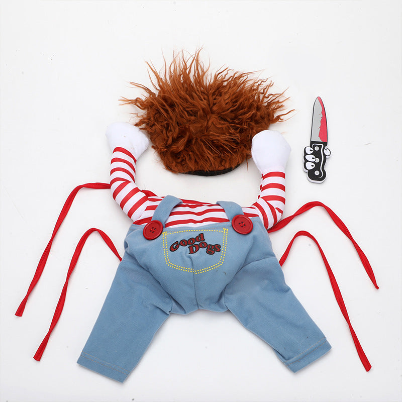 Halloween Pet Costume Pet Dog Funny Clothes Adjustable Dog Cosplay Costume Scary Costume Party Gatherings 1317799325829