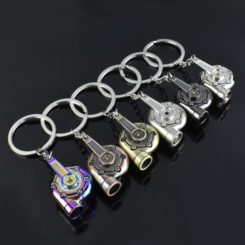 Creative Car Modification Turbocharger Engine Metal Keychain 1319529030032