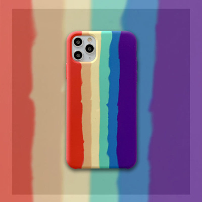 Creative Rainbow Liquid Silicone Phone Case 1319751654306