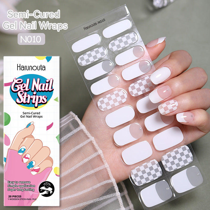 Japanese Style Nail Beauty Gel Stickers Semi-curing French Gel 131cb8e1 84fd 4870 9c6b 175372fda870