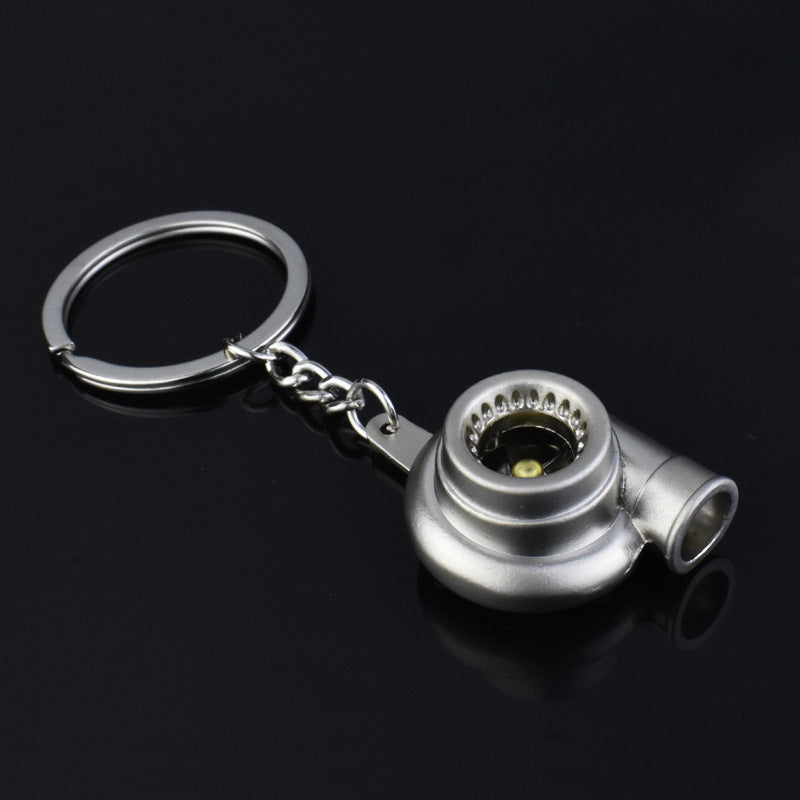 Creative Car Modification Turbocharger Engine Metal Keychain 1323034620036