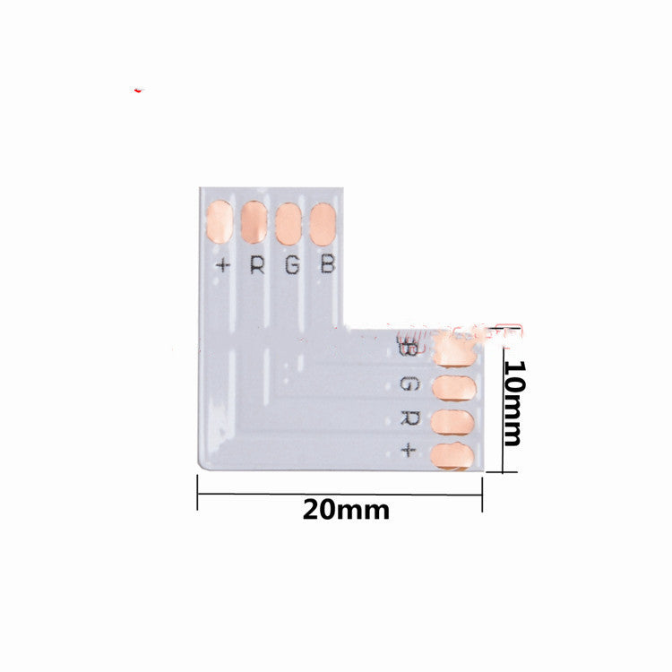 RGB L-shaped T-shaped Cross 10mm 4P Corner Connecting Plate 1326c772 78ac 4fe0 95b4 1b12a5d1bf33