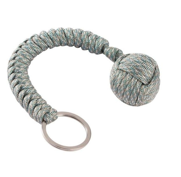 Outdoor Seven Core Umbrella Rope Climbing Survival Key Chain Hanging Hand-woven Round Steel Ball 1329876897687