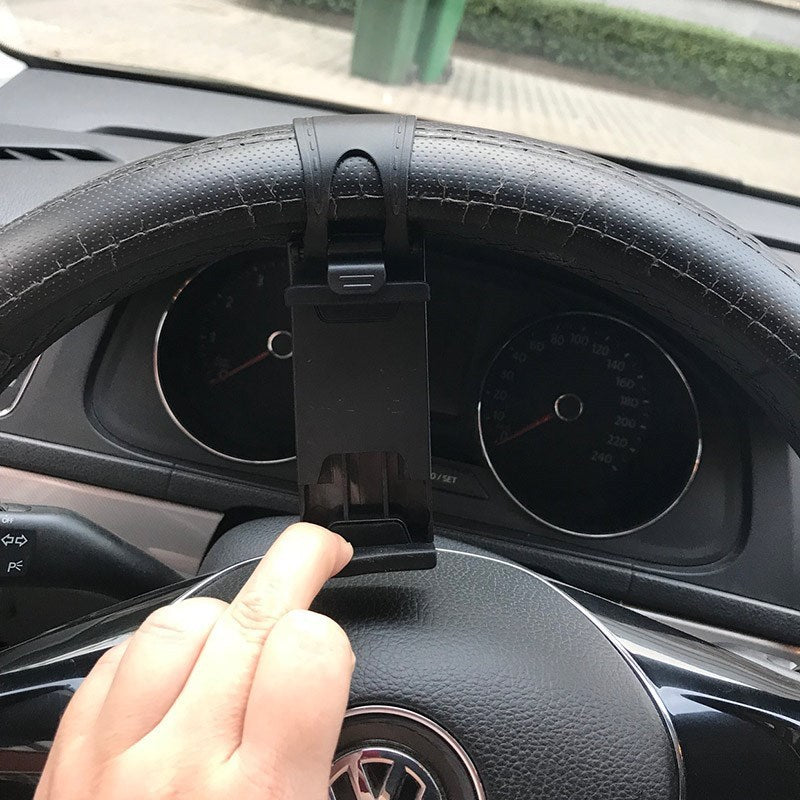 Car Steering Wheel Phone Clip Mount Holder Universal Bike Auto Camera GPS Stand Bracket For Phone - 图片 8