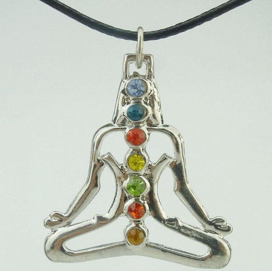 Yoga meditation Buddha statue necklace 1331828651567