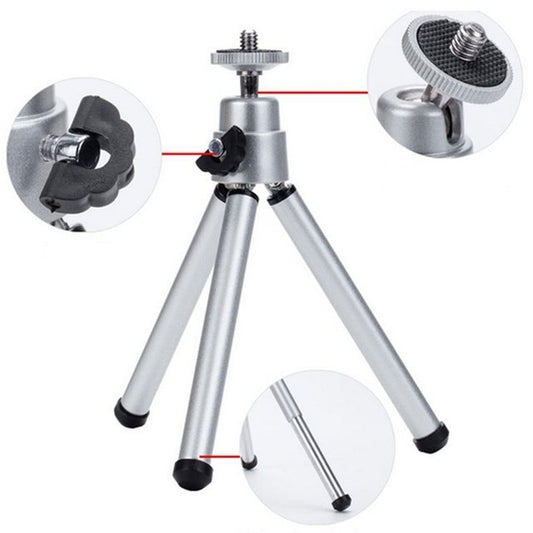 Compatible WithApple, Compatible WithApple , Universal Mini Flexible Tripod Stand ForCanonNikon Digital Cameras Camcorder - 图片 1