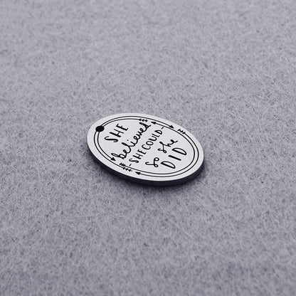 Simple Titanium Steel Can Be Customized Hangtag 1334613703723
