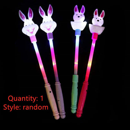 Luminous wand children''s magic wand concert props fluorescent wand floor stand luminous toys pop up fairy wand night light 1