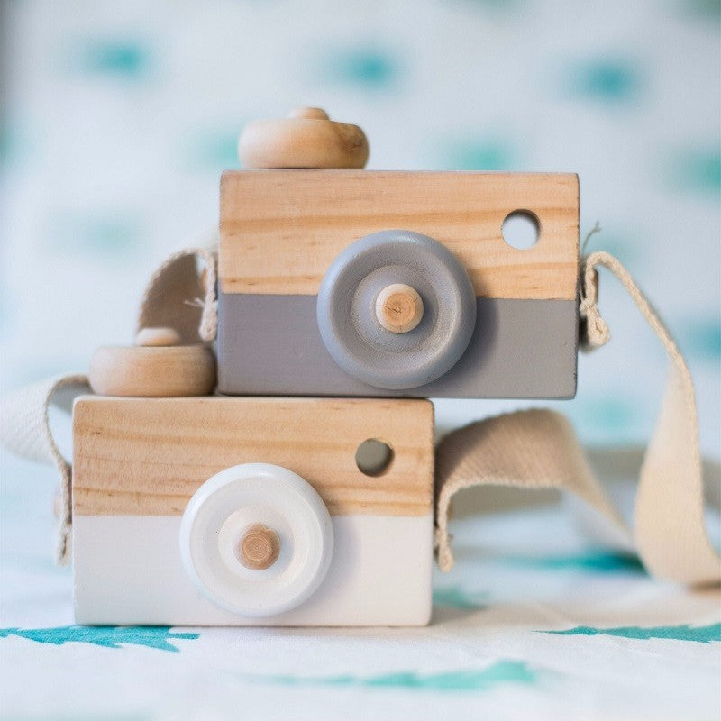 Cute Wooden Camera Toys Baby Kid Hanging Photography Prop Decoration Educational Outdoor Activity Toy Children's Day Happy Gi