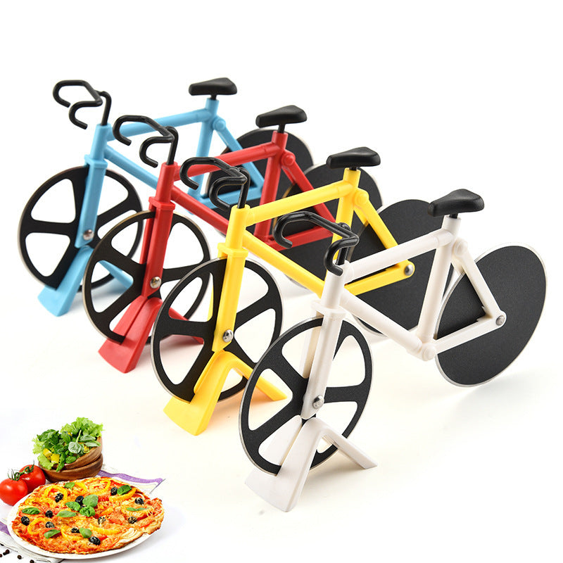 Pizza Cutter Stainless Steel Bicycle Shape Wheel Bike Roller Pizza Chopper Slicer Pizza Cutting Knife Kitchen Tools 134189227