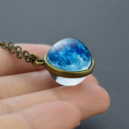 Nebula Galaxy Double Sided Pendant Necklace 1342671932072