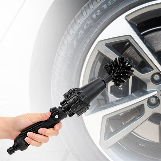 Water-driven Rotary Cleaning Brush Wash Hand-held Water Spray Brush 1343076898485