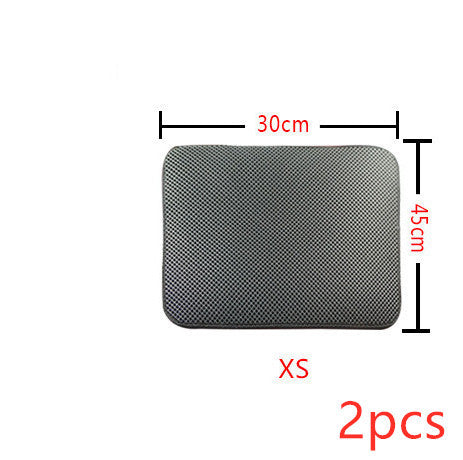 Double Layer Litter Cat Bed Pads Pet Cat Litter Mat Trapping Pets Litter Box Mat Pet Product Bed For Cats House Clean Mat 134